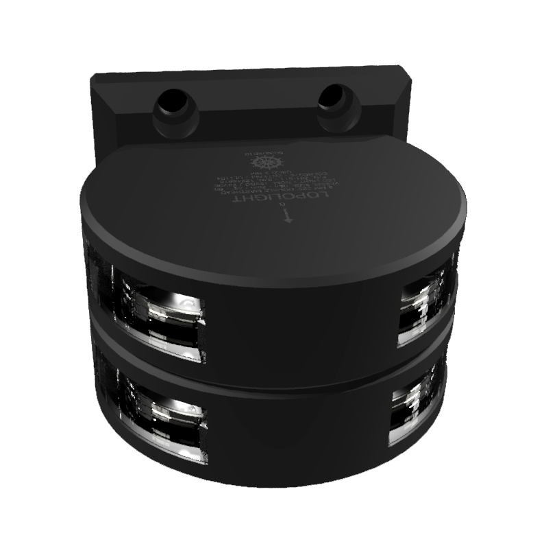 3nm Masthead, Double, black anodized